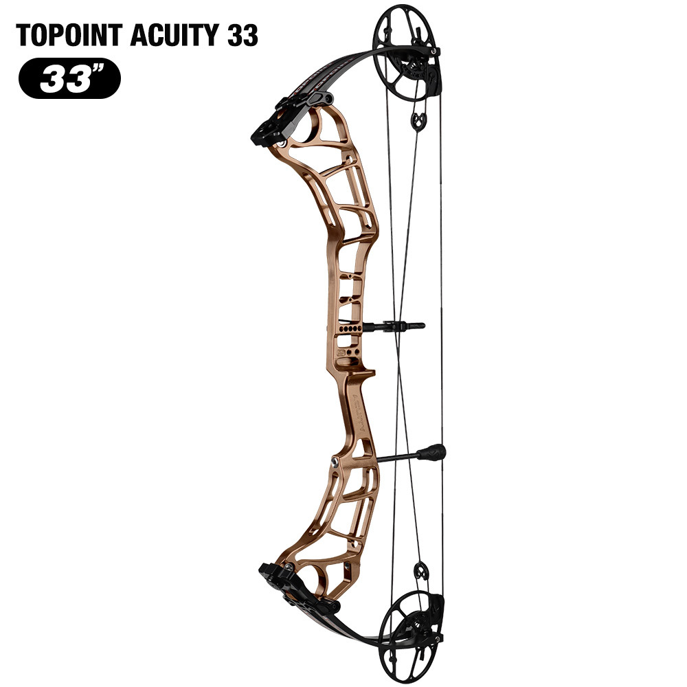 TOPOINT ARCHERY Acuity 33 Compound Bow CNC Milling Riser USA Gordon Composites Limb BCY String Archery Bow Hunting Bow