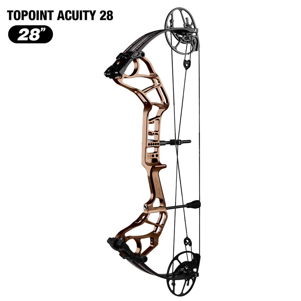 TOPOINT ARCHERY Acuity 28 Compound Bow Hunting Bow CNC Milling Riser USA Gordon Composites Limb BCY String Archery Bow