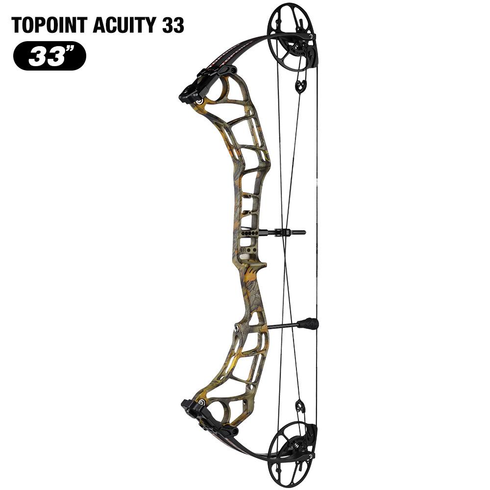 TOPOINT ARCHERY Acuity 33 Compound Bow CNC Milling Riser USA Gordon Composites Limb BCY String Archery Bow Hunting Bow