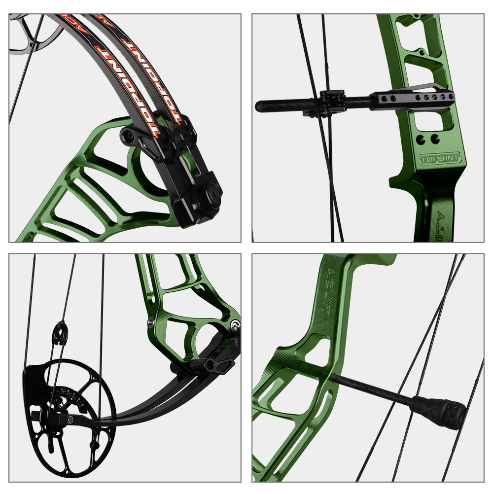 TOPOINT ARCHERY Acuity 33 Compound Bow CNC Milling Riser USA Gordon Composites Limb BCY String Archery Bow Hunting Bow
