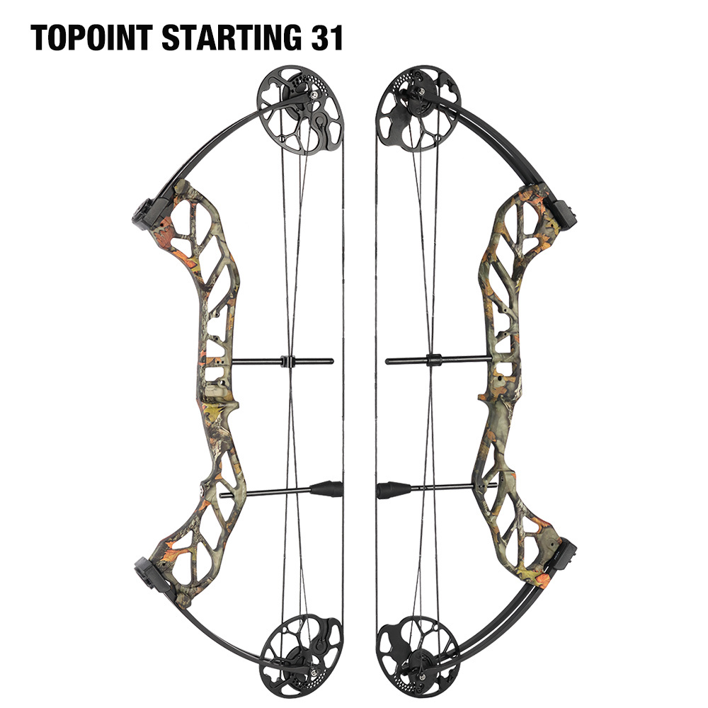 TOPOINT ARCHERY Starting 31 Hunting Compound Bow Only for Beginner&Intermediate Archers Archery Equipment DW:19-70LB, DL19-30"