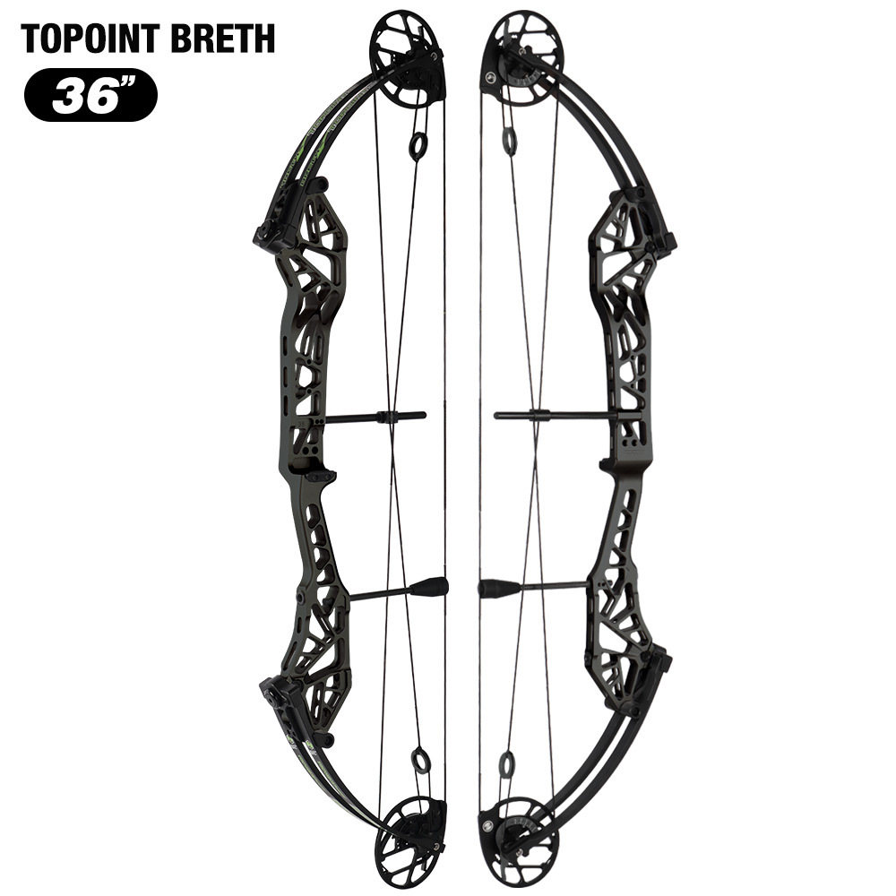 2026 TOPOINT ARCHERY Breth 36  Target Compound Bow, Axle-Axle 36'',DW30-40/40-50LB/50-60LB,DL26.5-30.5''/24-27"/20.5-23.5"