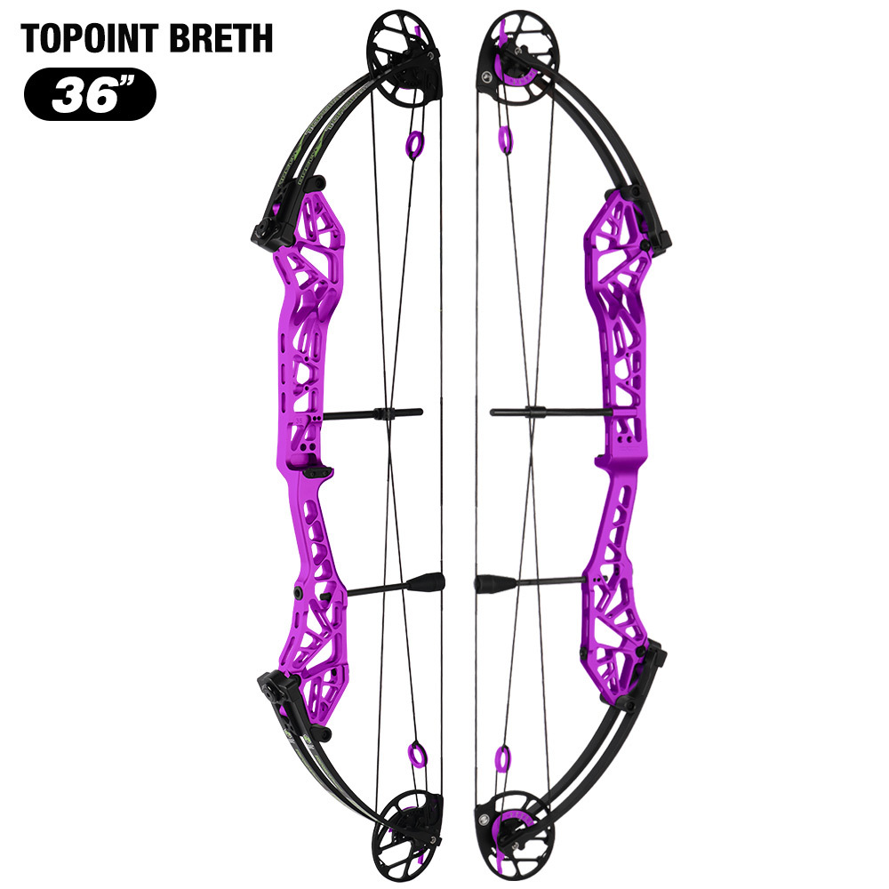 2026 TOPOINT ARCHERY Breth 36  Target Compound Bow, Axle-Axle 36'',DW30-40/40-50LB/50-60LB,DL26.5-30.5''/24-27"/20.5-23.5"