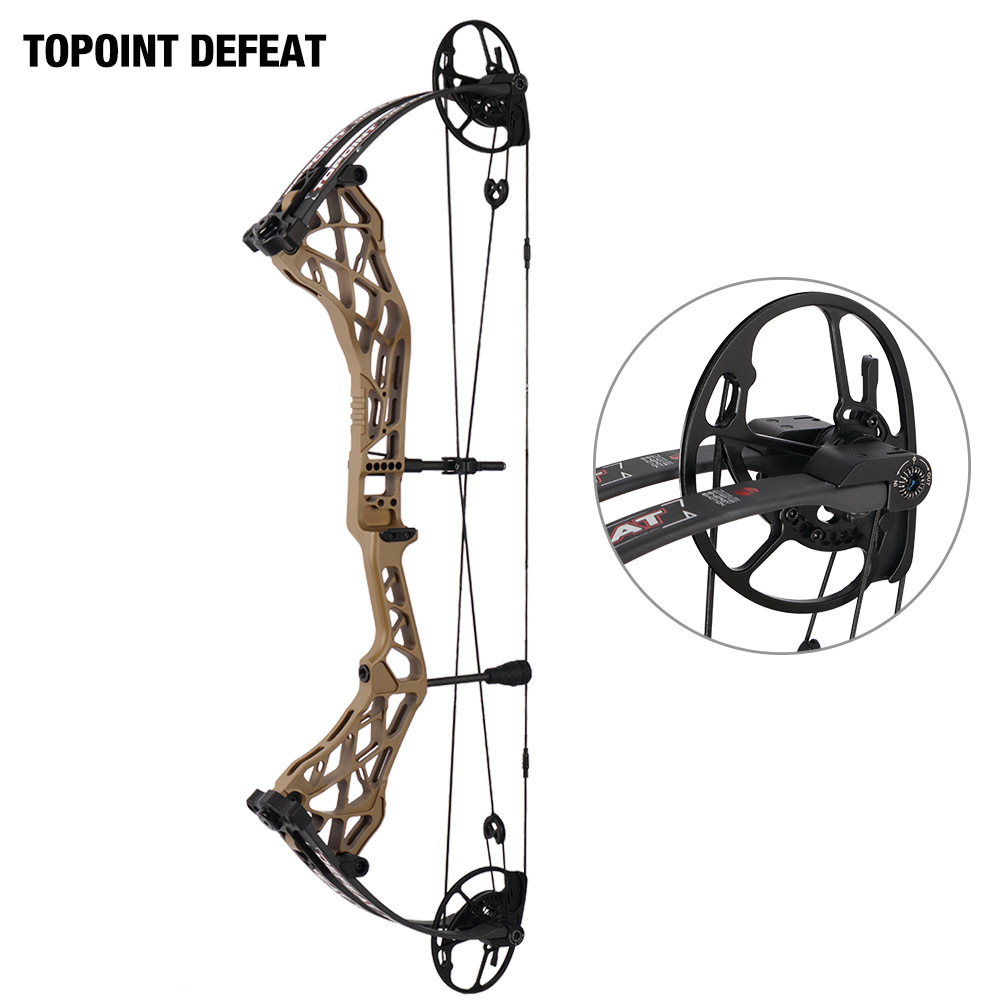 TOPOINT ARCHERY Defeat Compound Bow CNC Milling Riser USA  BCY String Archery Bow Hunting Bow CAM sets move adjustment system