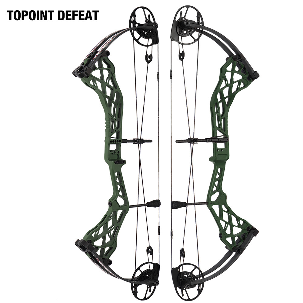 TOPOINT ARCHERY Defeat Compound Bow CNC Milling Riser USA  BCY String Archery Bow Hunting Bow CAM sets move adjustment system