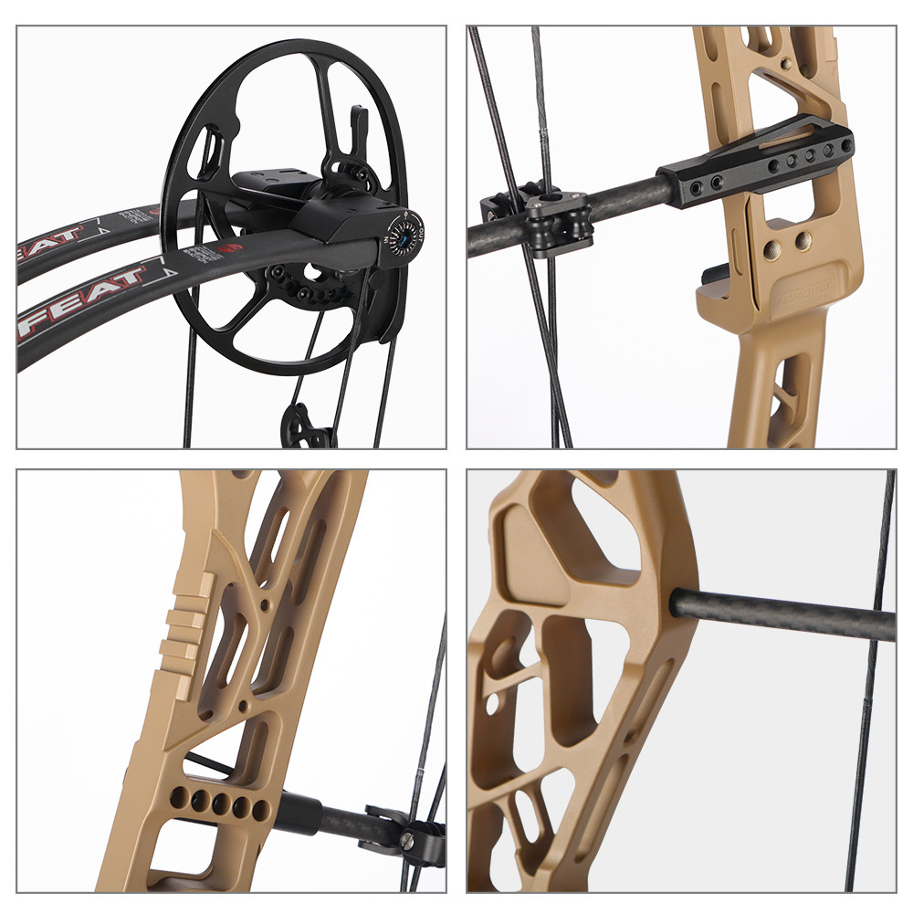 TOPOINT ARCHERY Defeat Compound Bow CNC Milling Riser USA  BCY String Archery Bow Hunting Bow CAM sets move adjustment system