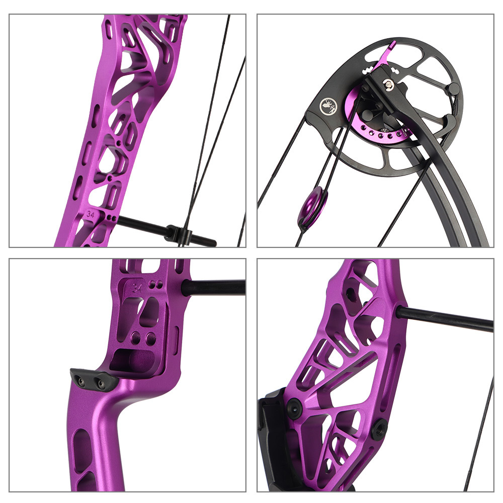 2026 TOPOINT ARCHERY Breth 34  Target Compound Bow, Axle-Axle 34'',DW30-40/40-50LB/50-60LB,DL26-30''/24-27"/20.5-23.5"