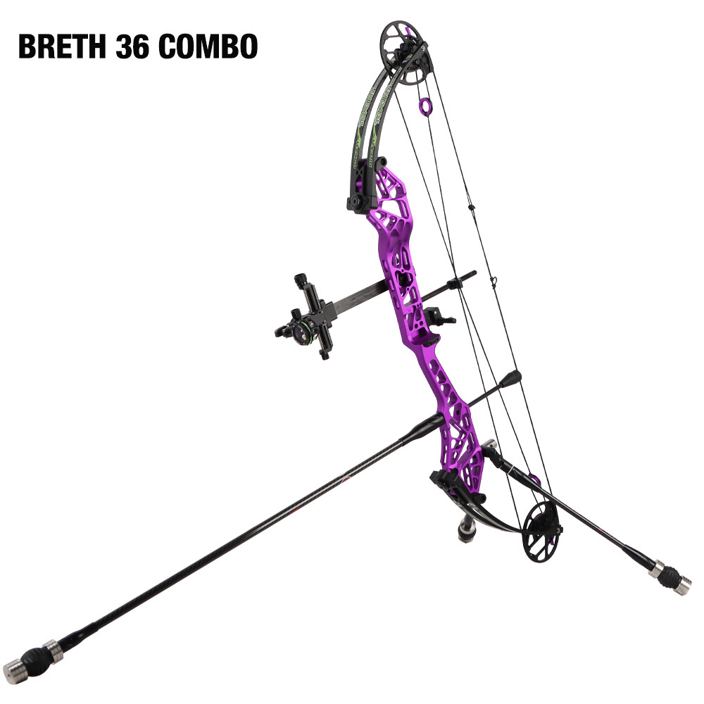 2026 TOPOINT ARCHERY Breth 36  Target Compound Bow Combo , Axle-Axle 36'',DW30-40/40-50LB/50-60LB,DL26.5-30.5''/24-27"/20.5-23.5"