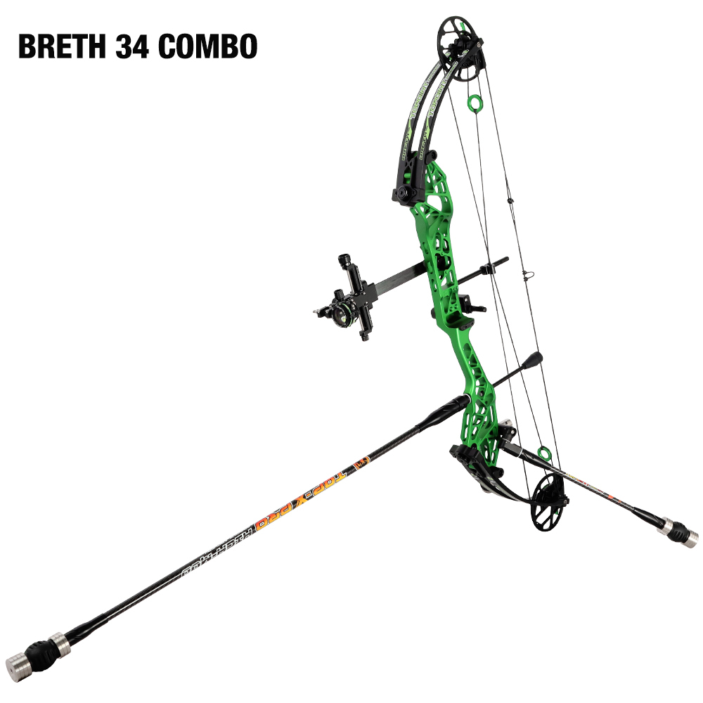 2026 TOPOINT ARCHERY Breth 34  Target Compound Bow Combo , Axle-Axle 34'',DW30-40/40-50LB/50-60LB,DL26-30''/24-27"/20.5-23.5"