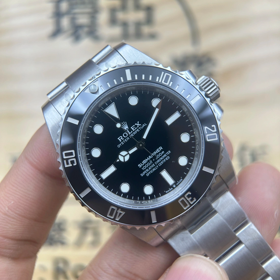 VS廠 ROLEX SUB 124060 盲十 黑十 無日歷黑水鬼 41MM 丹東3230機芯 香港可面交