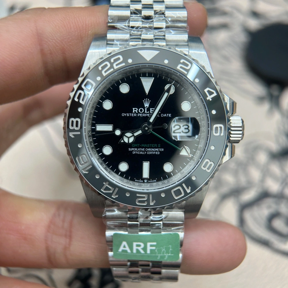 ARF factory 廠 勞力士 ROLEX GMT 格林尼治 126710 黑灰圈  皮蛋圈3285機芯 904L精鋼 陶瓷圈 藍寶石鏡面 香港複刻手錶面交