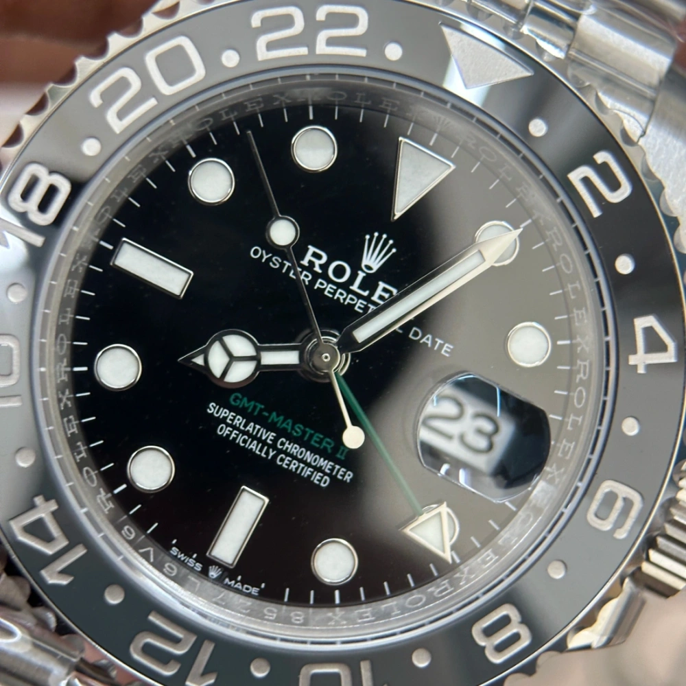 ARF factory 廠 勞力士 ROLEX GMT 格林尼治 126710 黑灰圈  皮蛋圈3285機芯 904L精鋼 陶瓷圈 藍寶石鏡面 香港複刻手錶面交