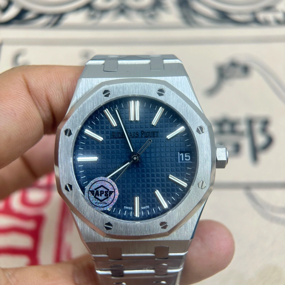 APS factory 廠 AP AUDEMARS PIGUET 愛彼皇家橡樹系列 15510ST.OO.1320ST.07 藍面 4302一體機芯