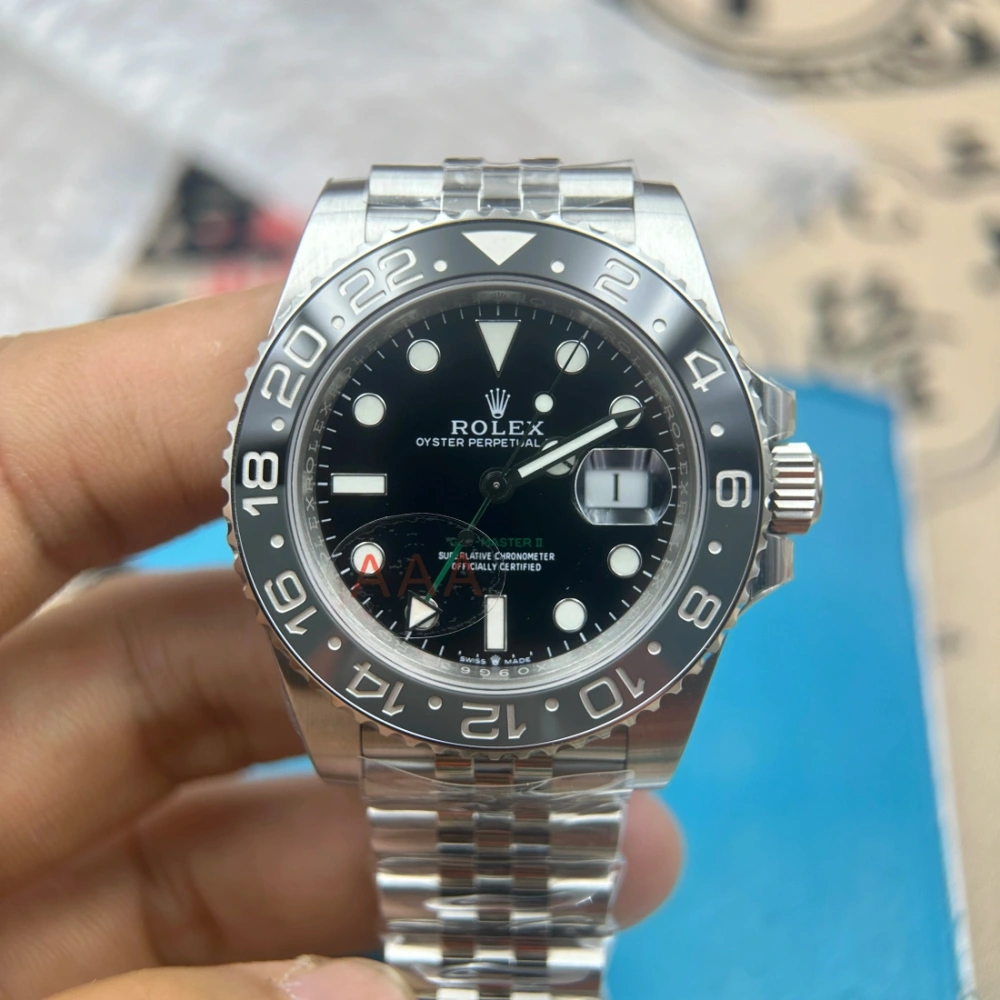 VS廠 新品 ROLEX 勞力士 GMT 格林尼治型 126710 黑灰圈 皮蛋圈 丹東3285機芯 904L精鋼 香港可面交