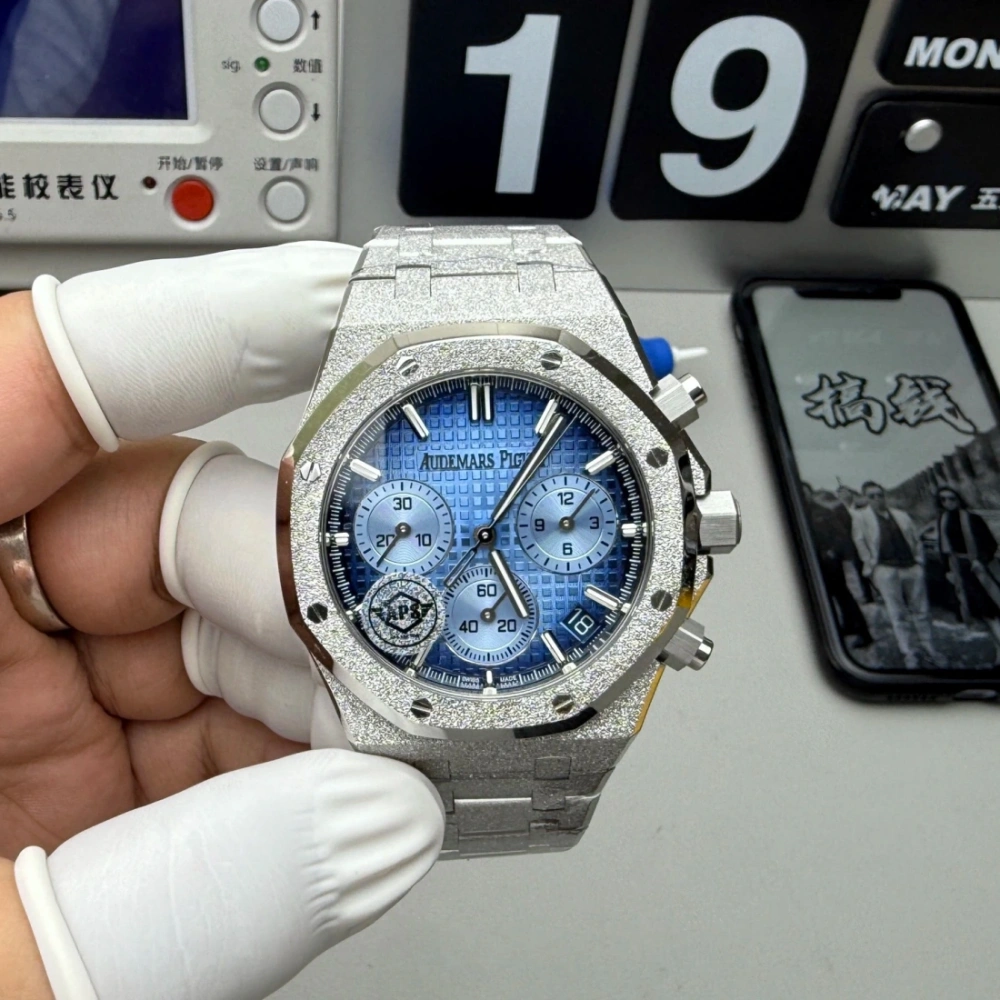 APS廠 AP 愛彼 皇家橡樹系列 霜金 26240BC 41MM CAL.4401一體機芯 計時 飛返 香港交收