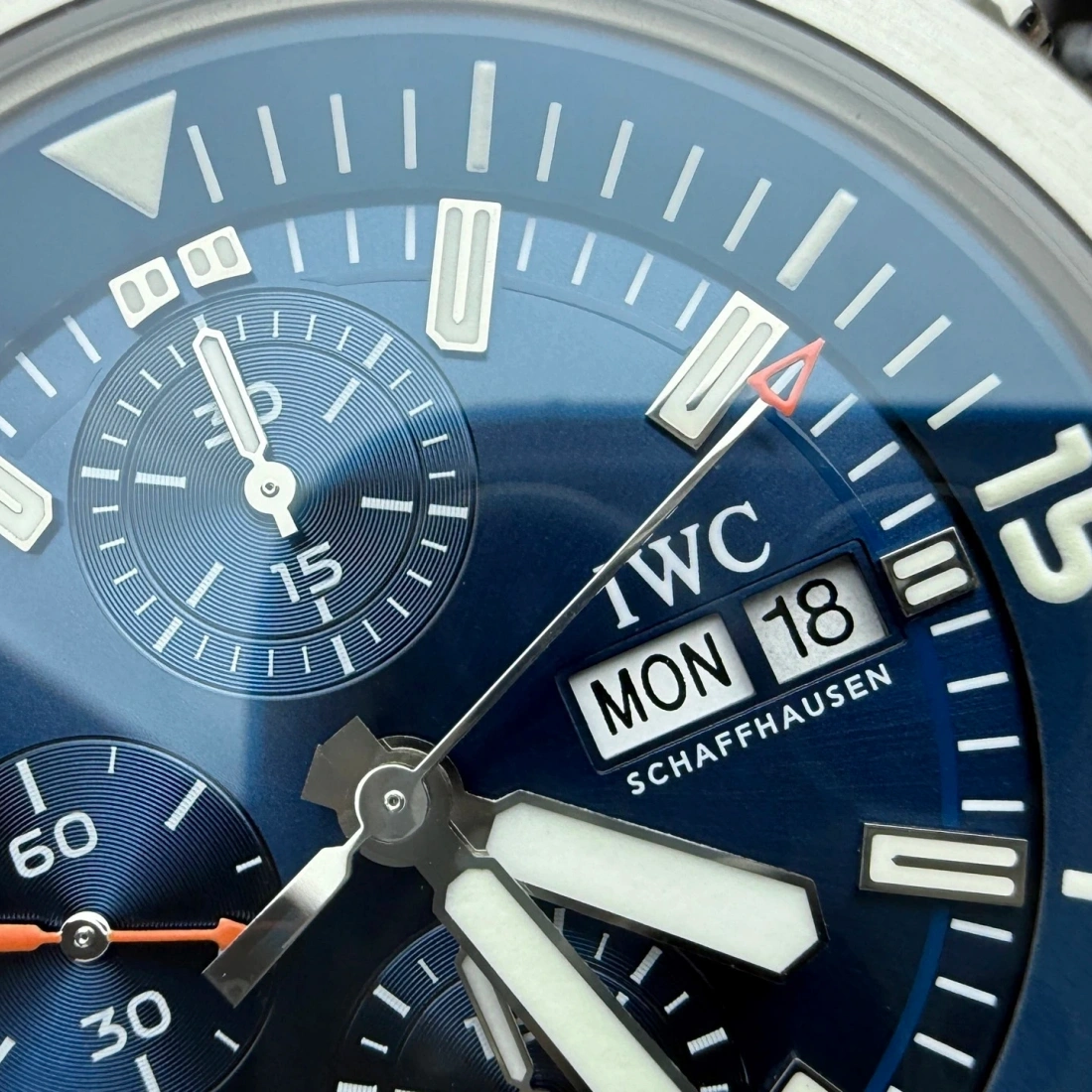 APS factory APS廠 IWC 萬國 海洋計時碼錶 鯊魚計時 鯊魚計時 藍色 香港面交
