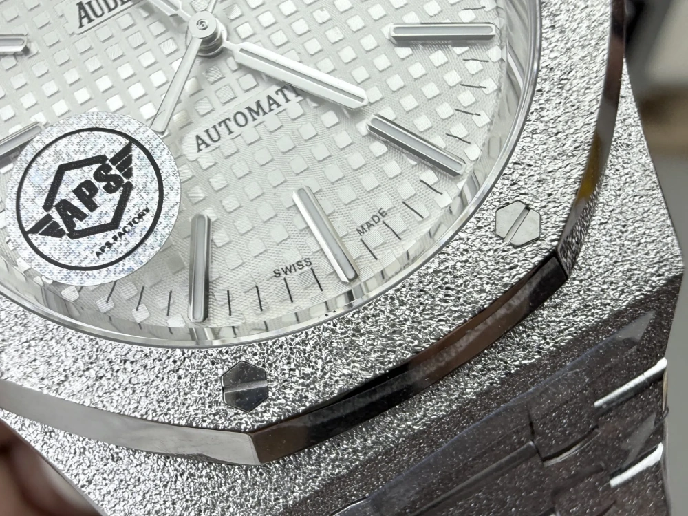 APS廠 AP Audemars Piguet 愛彼Royal Oak -  皇家橡樹系列15410 霜金 37MM 3120一體機芯 香港面交