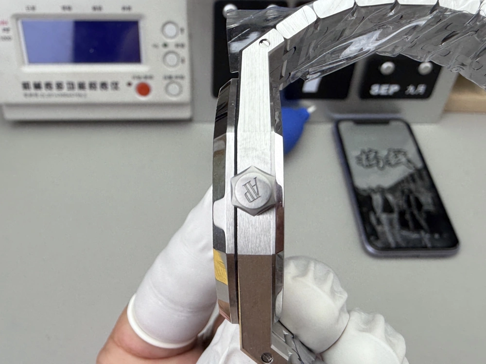 APS廠 AP Audemars Piguet 愛彼Royal Oak -  皇家橡樹系列15410 霜金 37MM 3120一體機芯 香港面交