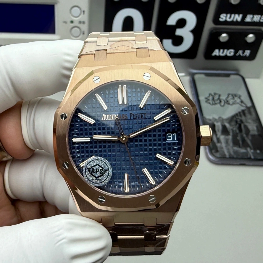 APS factory 廠 Audemars Piguet 愛彼  AP 爱彼 皇家橡树系列 15510ST.OO.1320ST.09 腕表 4402一體機芯 香港面交