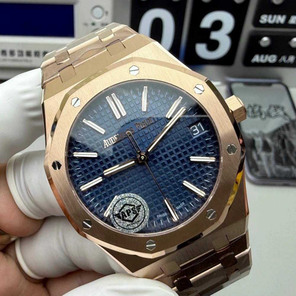 APS factory 廠 Audemars Piguet 愛彼  AP 爱彼 皇家橡树系列 15510ST.OO.1320ST.09 腕表 4402一體機芯 香港面交