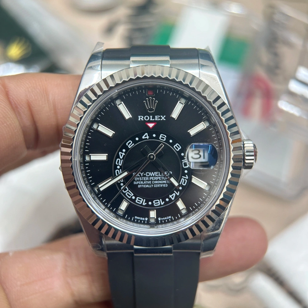ZF廠 配重版 勞力士 ROLEX 天行者 SKY-DWLLER m336239-0002 膠帶 黑面 配重版 190克