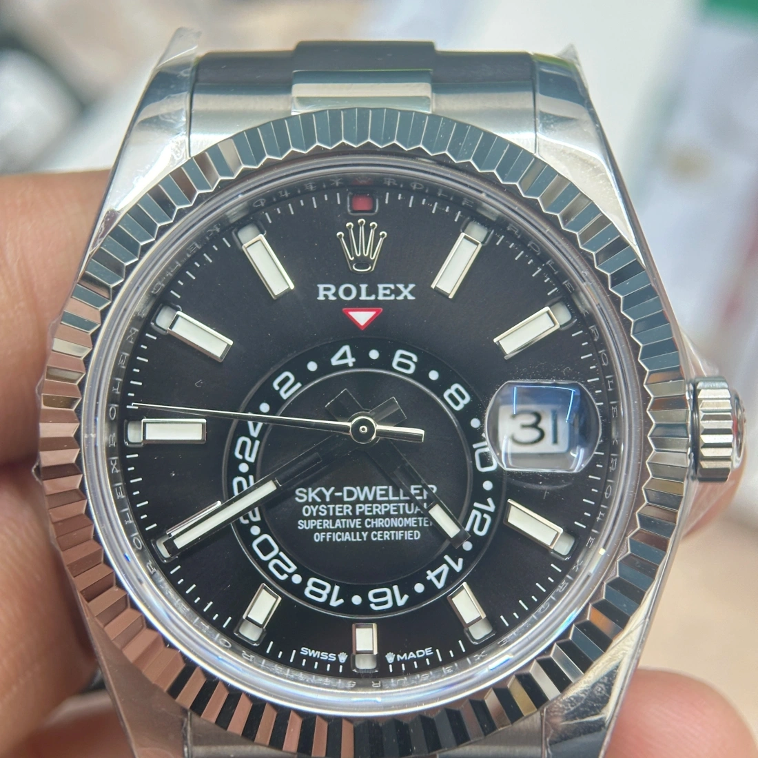 ZF廠 配重版 勞力士 ROLEX 天行者 SKY-DWLLER m336239-0002 膠帶 黑面 配重版 190克
