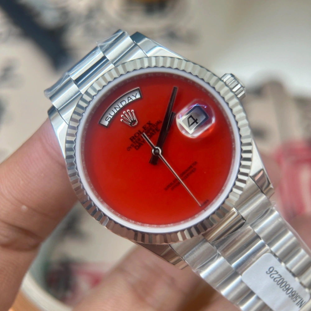 包金改裝rolex 勞力士 DD 2836機芯 紅色無定天書 36MM