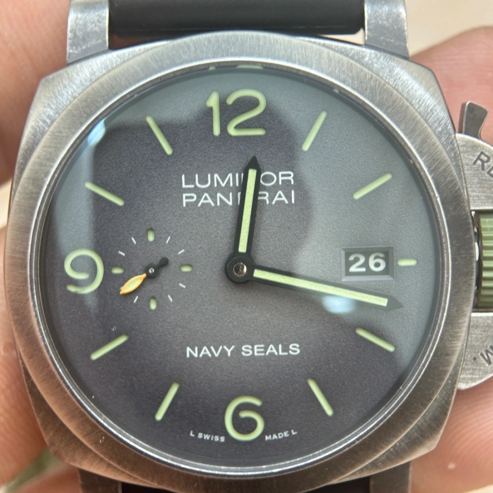 VS廠 Panerai Luminor Marina Navy SEALs腕錶 PAM 1412 44毫米 Brunito精鋼