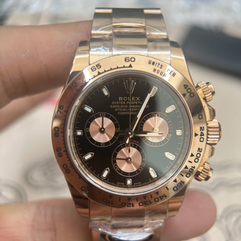 BT廠 rolex DAYTONA 迪通拿 全金 劳力士m116505-0008 黑盘 4130金迪 904鋼 複刻手錶