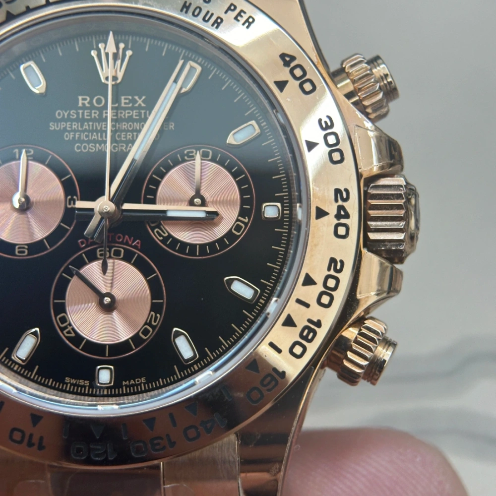BT廠 rolex DAYTONA 迪通拿 全金 劳力士m116505-0008 黑盘 4130金迪 904鋼 複刻手錶