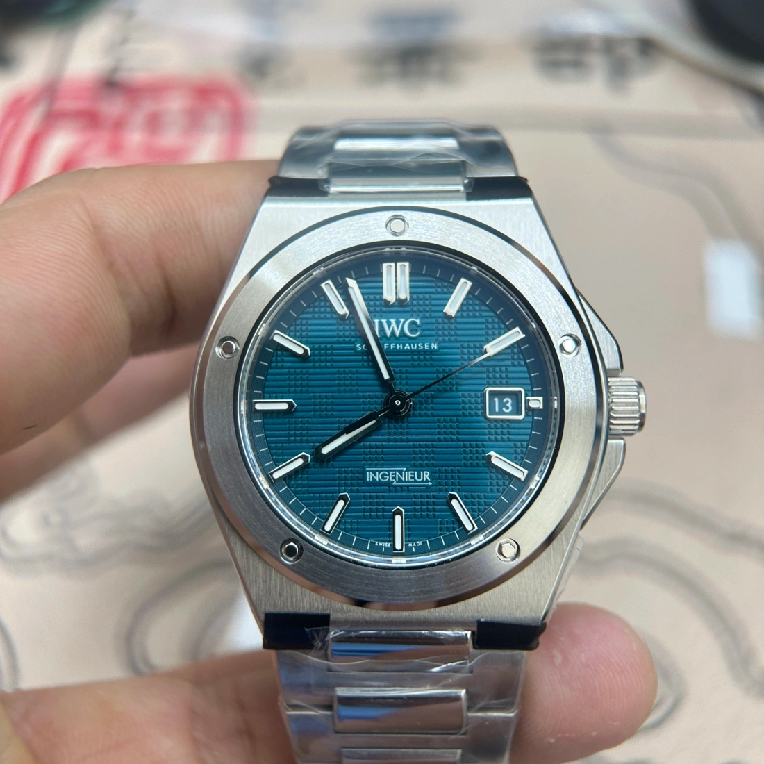 V7 工廠 IWC 工程師 IWC萬國 表 工程师 系列 IW328901 腕表 廣州 複刻手錶 玩具手錶 藍面