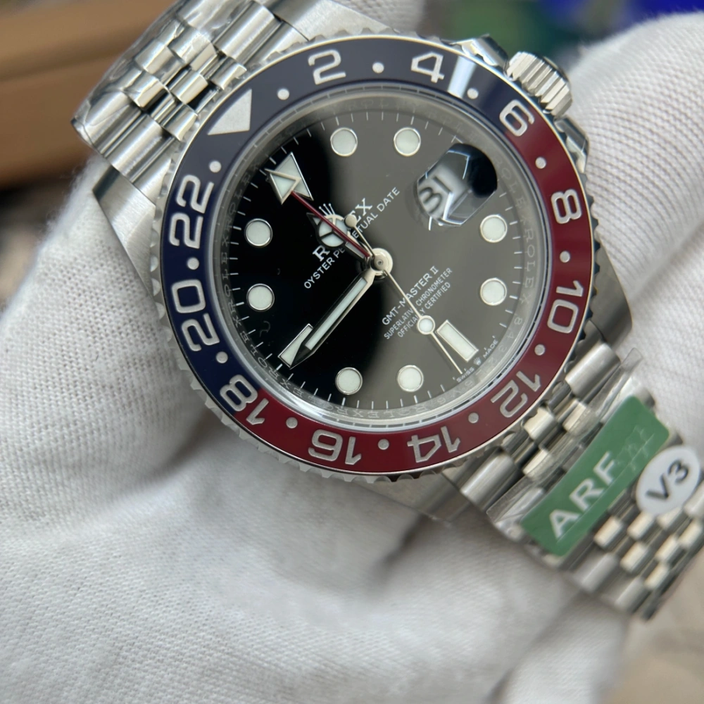 ARF廠 勞力士 ROLEX GMT 格林尼治型 可樂圈 126710BLRO-001 V3圈 通紅版 3285機芯 904鋼