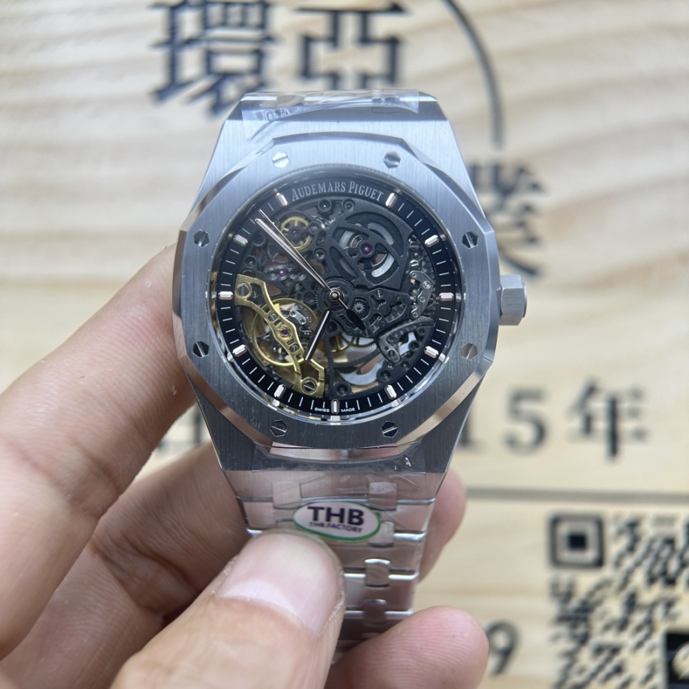 THB廠 AP AUDEMARS PIGUET 愛彼 皇家橡樹系列15407 ST.OO.1220ST.01 鏤空系列