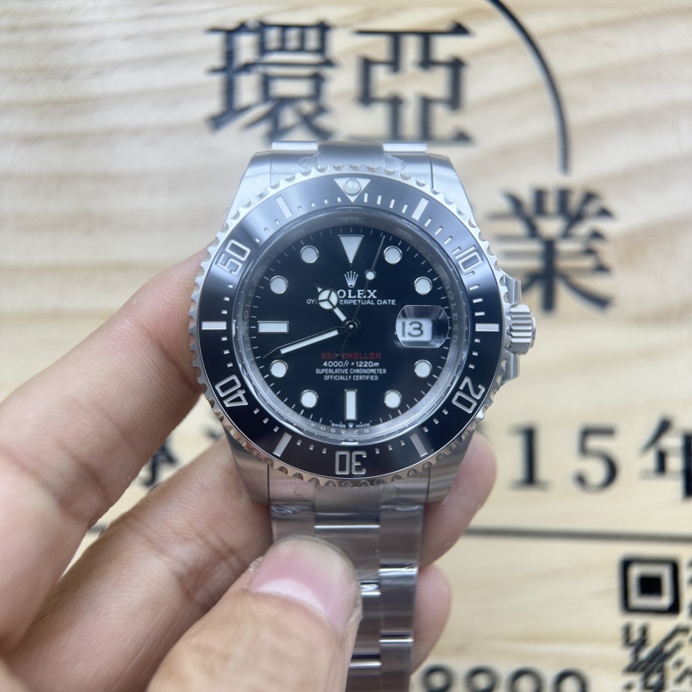 VS廠 ROLEX 劳力士 SEA-DWELLER 海使型系列 M126600-002  單紅 3235機芯 43MM 香港可面交