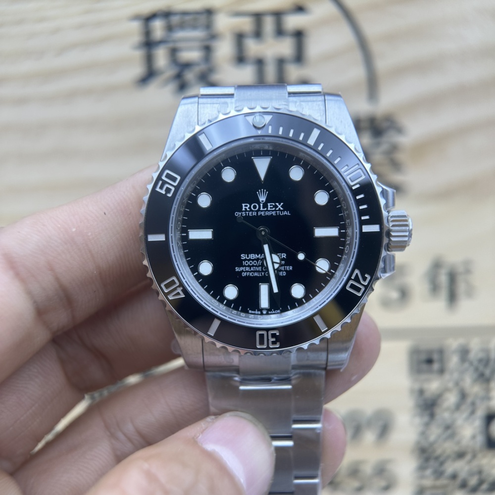VS廠 勞力士 ROLEX SUBMARINER 124060 盲十 無日歷黑水鬼 41MM 丹東3230機芯 香港可面交