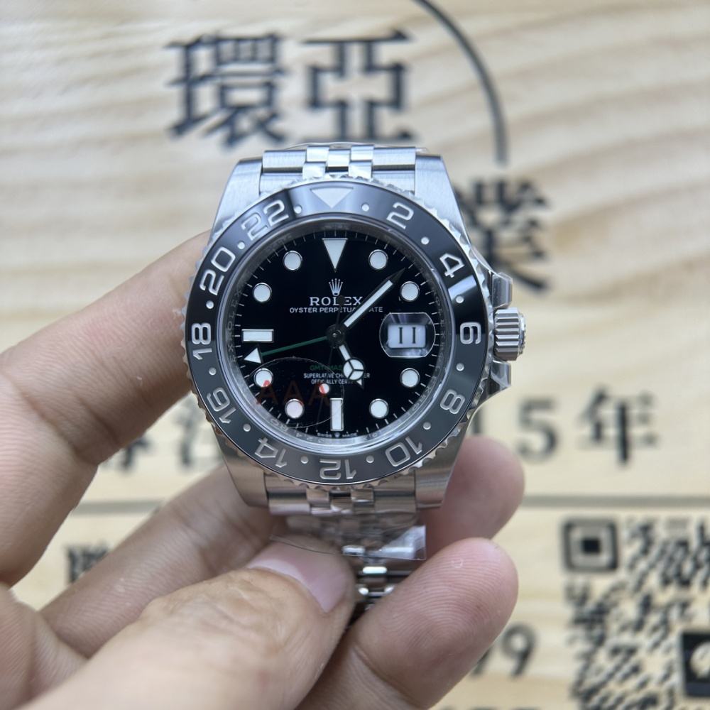 VS廠 頂級複刻手錶 ROLEX 勞力士 GMT 126710 黑灰圈 皮蛋圈 丹東3285機芯 40MM 香港可面交