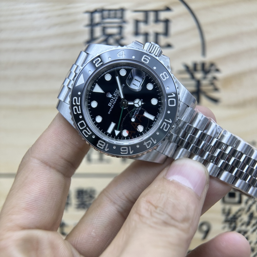 VS廠 頂級複刻手錶 ROLEX 勞力士 GMT 126710 黑灰圈 皮蛋圈 丹東3285機芯 40MM 香港可面交