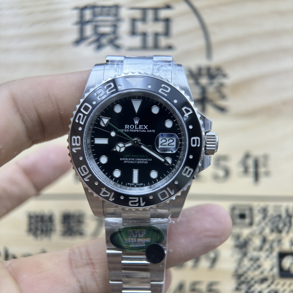 ARF廠 複刻手錶 ROLEX 勞力士 GMT 綠針 116710 3285機芯 40MM 香港可面交