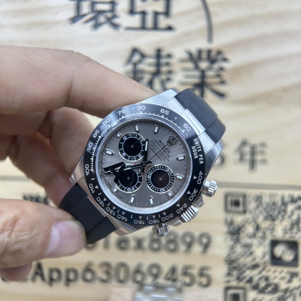 VS廠頂級複刻 ROLEX 勞力士 迪通拿 DAYTONA 116519 太空灰 水泥灰 梁家輝同款 配重版 丹东4130機芯 904鋼 香港可面交