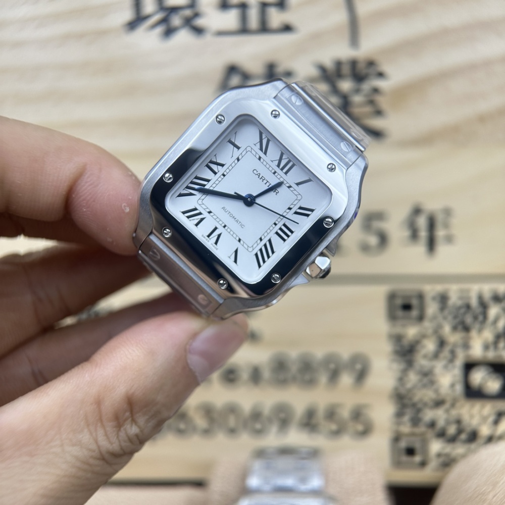 BV廠 卡地亞 CARTIER 山度士 SANTOS系列 W20054D6 35MM 快拆錶帶 香港可面交
