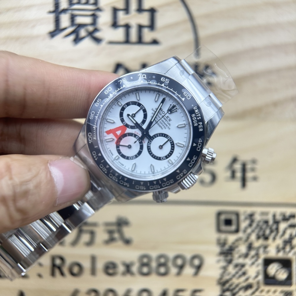 VS廠頂級複刻 ROLEX DAYTONA 勞力士 迪通拿 126500 新版白熊貓 丹東4131機芯 904L精鋼 香港可面交