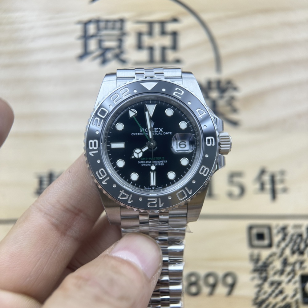 VS廠 頂級複刻手錶 ROLEX 勞力士 GMT 126710 黑灰圈 皮蛋圈 丹東3285機芯 40MM 香港可面交 2025-11-20更新