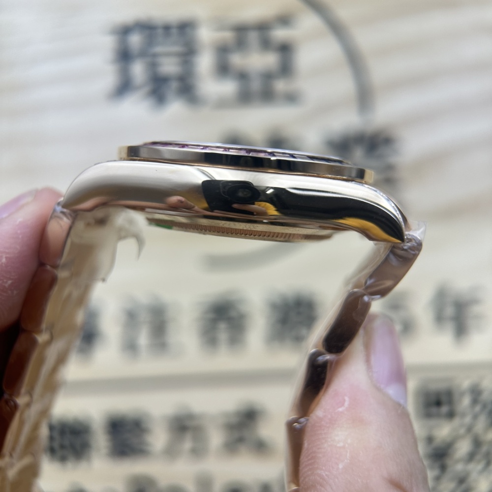 環亞 高端改裝 ROLEX DAYTONA 勞力士 迪通拿 彩虹迪 116598 RBOW 包金 方T鉆 南非鉆 代用盤 代用針 包金 4130機芯