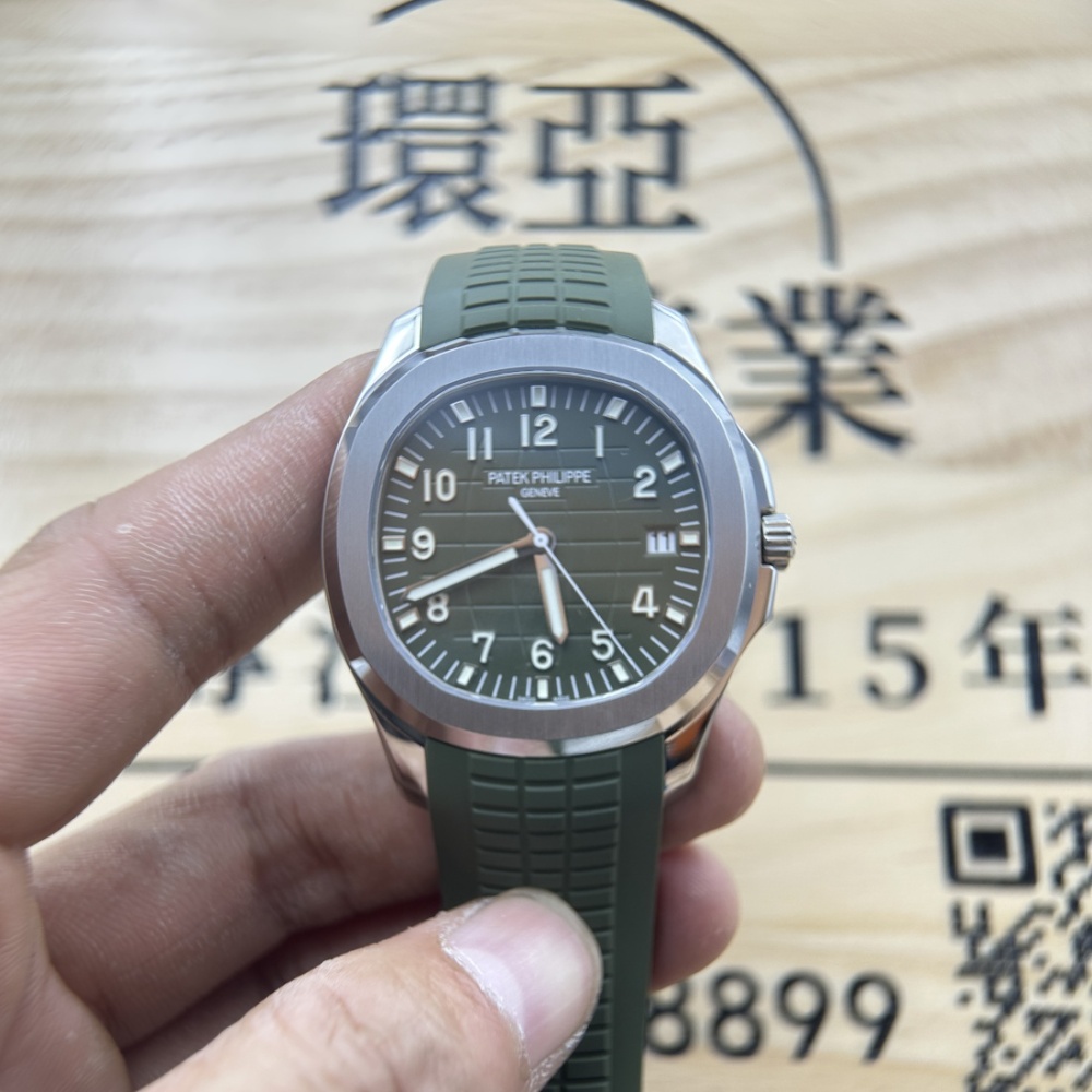 DDF廠 頂級複刻 PP PATEK PHILIPPE 百達翡麗 AQUANAUT 系列 5168G-010 牛油果 手雷330機芯 配重版