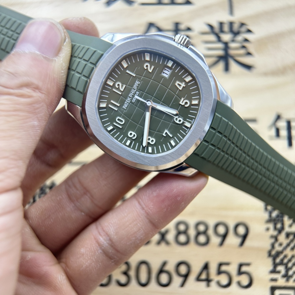 DDF廠 頂級複刻 PP PATEK PHILIPPE 百達翡麗 AQUANAUT 系列 5168G-010 牛油果 手雷330機芯 配重版