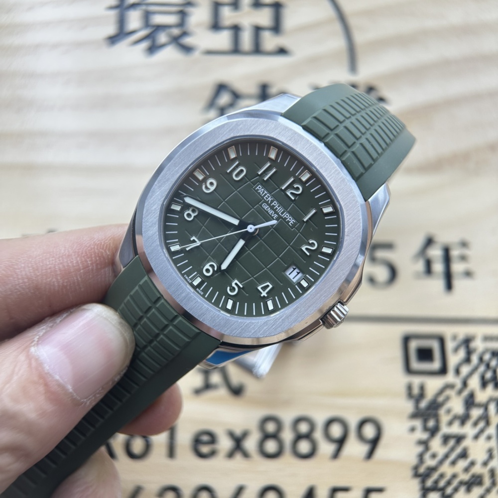 DDF廠 頂級複刻 PP PATEK PHILIPPE 百達翡麗 AQUANAUT 系列 5168G-010 牛油果 手雷330機芯 配重版