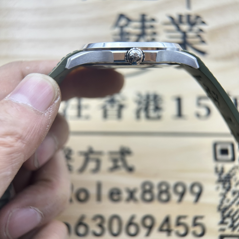 DDF廠 頂級複刻 PP PATEK PHILIPPE 百達翡麗 AQUANAUT 系列 5168G-010 牛油果 手雷330機芯 配重版