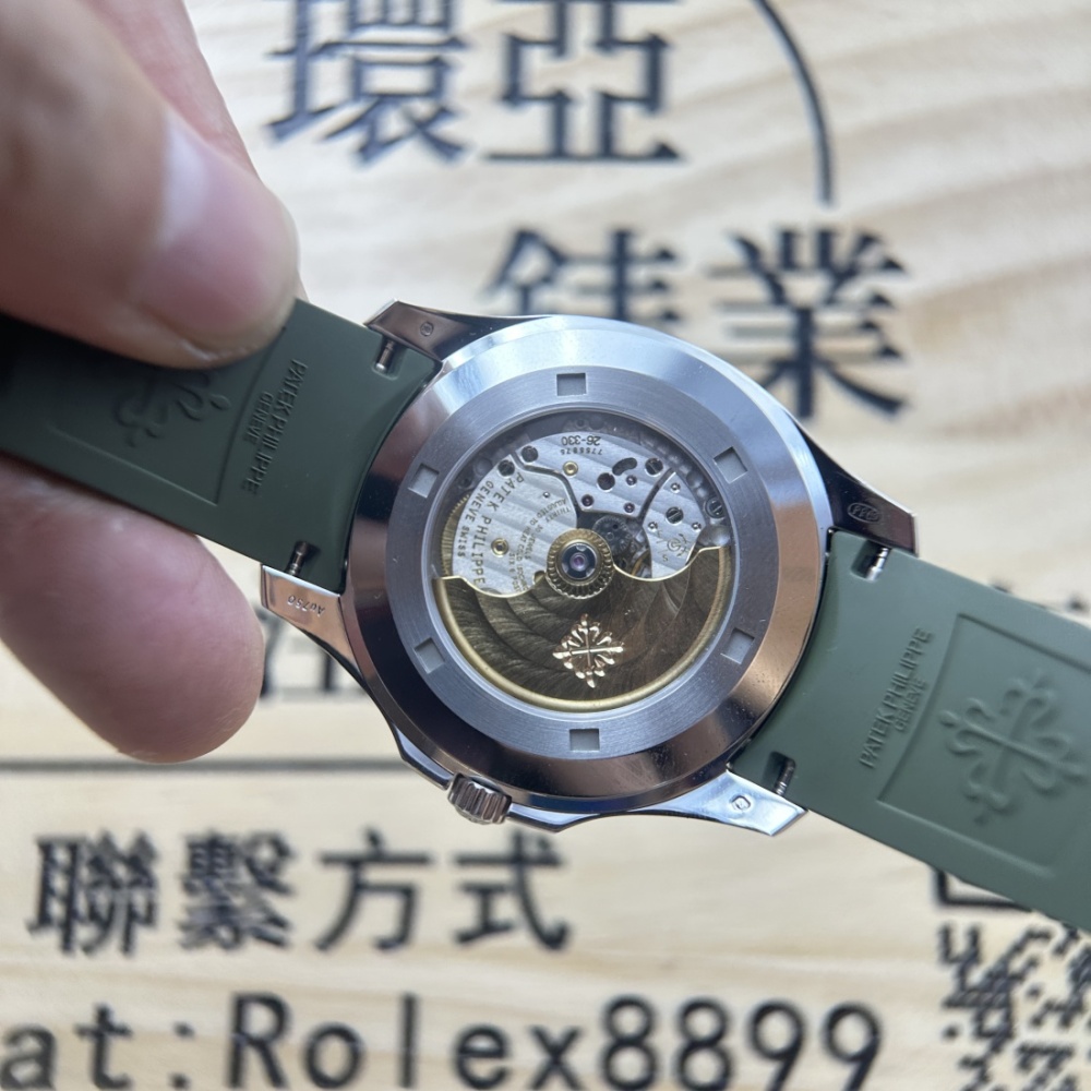 DDF廠 頂級複刻 PP PATEK PHILIPPE 百達翡麗 AQUANAUT 系列 5168G-010 牛油果 手雷330機芯 配重版