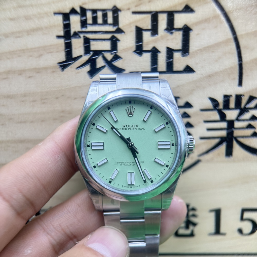 VS廠 超頂級複刻手錶 ROLEX OYSTER 勞力士 蠔式恒動系列 M134300-0006腕錶 綠色 3230機芯 904L精鋼 香港可面交