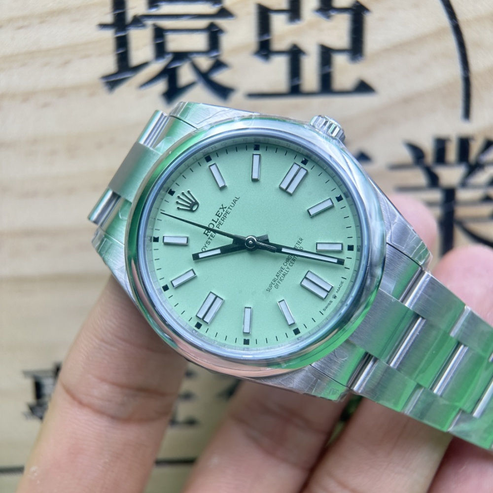 VS廠 超頂級複刻手錶 ROLEX OYSTER 勞力士 蠔式恒動系列 M134300-0006腕錶 綠色 3230機芯 904L精鋼 香港可面交